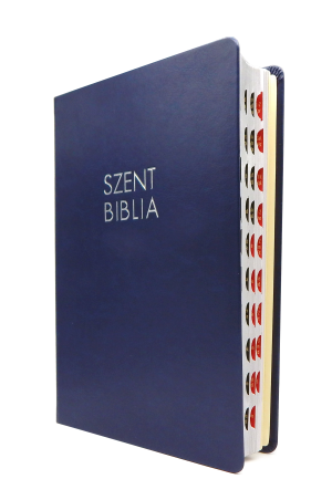 Biblia - Nagy - Sötétkék - Regiszteres