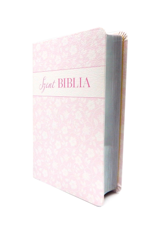 Biblia - Mini - Fehér virágos