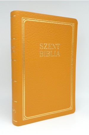 Nagy Biblia Exclusive - Mustár bőr (marhabőr + díszdoboz)